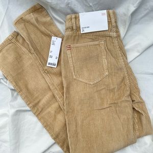 New with tags urban outfitters beige corduroy high-ride mom jeans